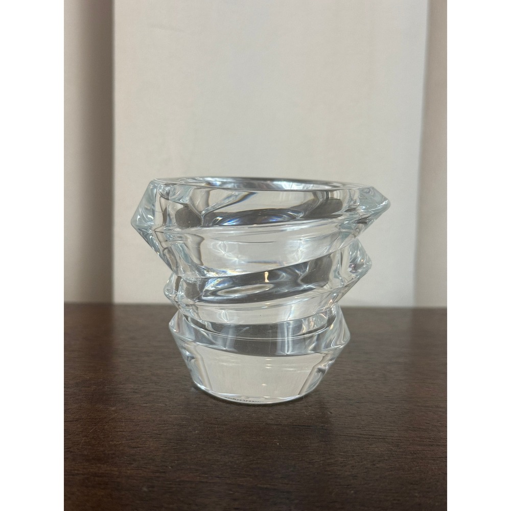 VTG Nachtmann Crystal Slice Votive Candle Holder 3" Tall EUC!‎